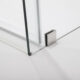 Vinnova Villena 52" W x 78" H Rectangle Single Sliding Frameless Shower Enclosure in Brushed Nickel 312052+36P-BN - Image 4