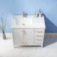 Altair Sutton 36" Single Bathroom Vanity Set in White and Carrara White Marble Countertop with Mirror  541036-WH-CA - Image 14