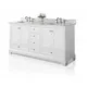 Ancerre Audrey 72 inch Bathroom Vanity Set in White with 24 inch Mirror VTSM-AUDREY-72-W-CW - Image 2