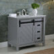 Altair Kinsley 36" Single Bathroom Vanity Set in Gray and Carrara White Marble Countertop with Mirror  536036-GR-CA - Image 15