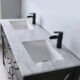 Altair Maribella 60" Double Bathroom Vanity Set in Rust Black and Carrara White Marble Countertop with Mirror 535060-RL-CA - Image 15