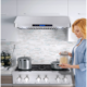 Cosmo 4-Piece, 36" Gas Range, 36" Range Hood, 24" Dishwasher and Refrigerator COS-4PKG-020 - Image 12