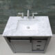 Altair Kinsley 36" Single Bathroom Vanity Set in Gray and Carrara White Marble Countertop with Mirror  536036-GR-CA - Image 17