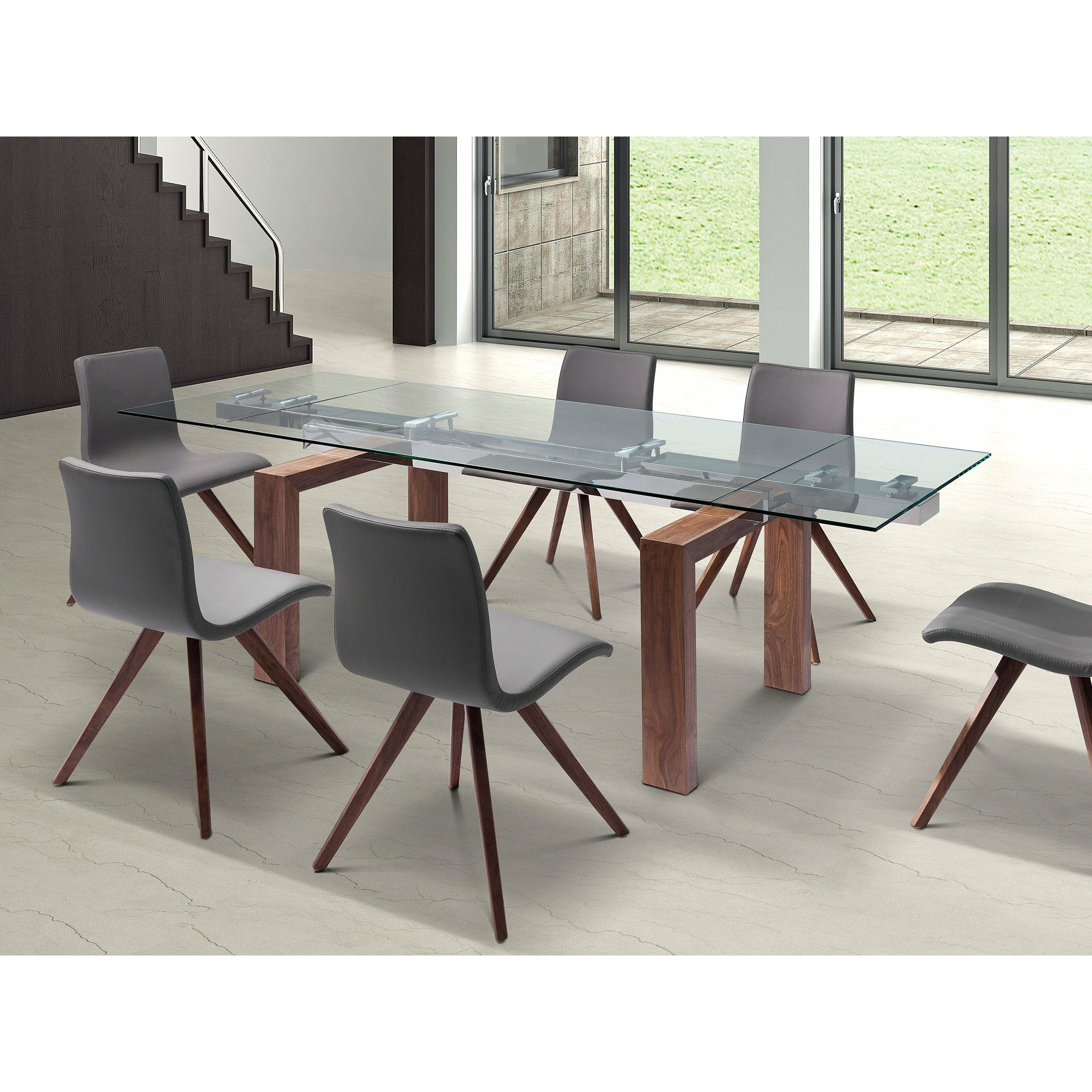 images Whiteline Modern Living - Davy Extendable Dining Table DT1256-WLT - Image 1