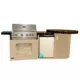 KoKoMo Fire 9' BBQ Island with 4 foot Round Bar and 4 Burner Built In BBQ Grill