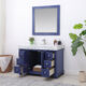 Altair Jardin 48" Single Bathroom Vanity Set in Jewelry Blue and Carrara White Marble Countertop with Mirror 539048-JB-CA - Image 3