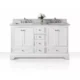 Ancerre Audrey 60" Bathroom Vanity Set in White with 24" Mirror VTSM-AUDREY-60-W-CW