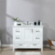 Altair Isla 42" Single Bathroom Vanity Set in White and Carrara White Marble Countertop with Mirror 538042-WH-AW - Image 9