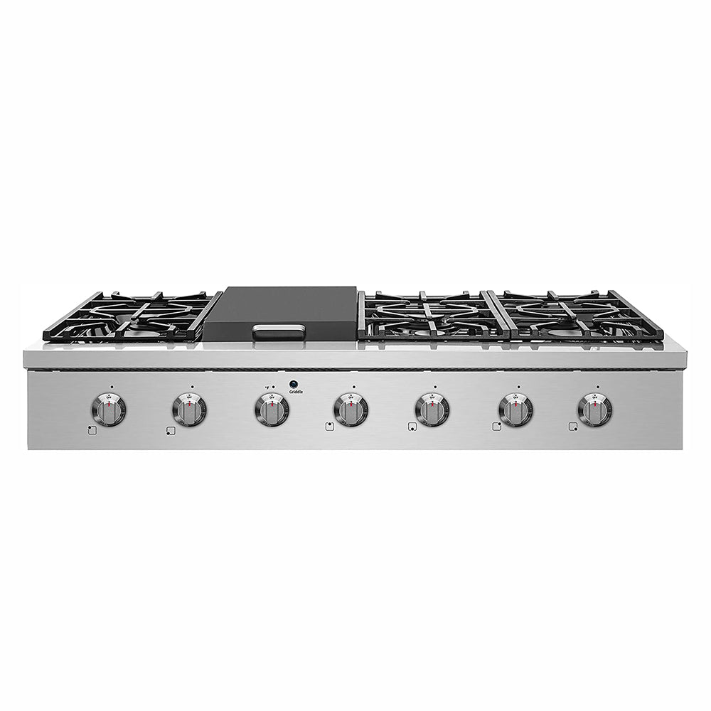 images NXR 48" Stainless Steel Pro-Style Natural Gas Cooktop SCT4811 - Image 1