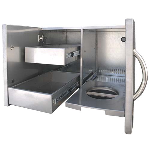 images Cal Flame 30" Door & Drawer Combo BBQ11840P-30 - Image 1
