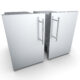 Sunstone Designer Series Multi-Configurable Left Swing Single Door Dry Storage Pantry with Shelf & Utility Access DE-DVPL15 - Image 2