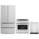Cosmo 3-Piece, 36" Dual Fuel Range, 24" Dishwasher and French Door Refrigerator COS-3PKG-008