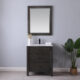 Altair Maribella 30" Single Bathroom Vanity Set in Rust Black and Carrara White Marble Countertop with Mirror 535030-RL-CA