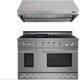 NXR SC4811 48" Natural Gas Range & RH4801 Under Cabinet Hood Bundle, Stainless Steel SC4811RHBD