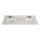 Altair 73" Stone effects Vanity Top in Milano White with White Sink 61073-CTP-MW