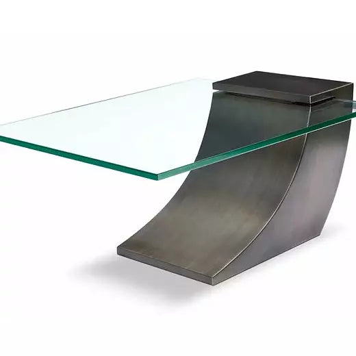 images Greg Sheres “Clasp” Cocktail Table Antique Brushed Bronze C-01B - Image 1