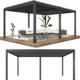 Bon Pergola 10' x 10' Villa Pergola - Motorization & Lighting included, Dark Grey or White - Image 19