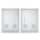 Sunstone Signature Series 17" x 24" Left Swing Vertical Beveled Frame Single Access Doors Vented BA-VDVL1724