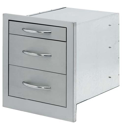 images Cal Flame 3 Drawer Storage Wide BBQ08866 - Image 1