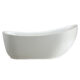 Vinnova Everlie 71" x 35" Soaking Bathtub 231071-BAT-WH