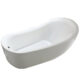 Vinnova Everlie 71" x 35" Soaking Bathtub 231071-BAT-WH - Image 3