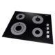 Cosmo 24" Electric Ceramic Glass Cooktop with 4 Elements, Dual Zone Element, Hot Surface Indicator Light and Control Knobs COS-244ECC - Image 4