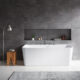 Vinnova Dashiel 59" x 31.5" Soaking Bathtub 253059-BAT-WH
