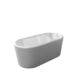 Vinnova Caserta 59" x 27.6" Soaking Bathtub 257059-BAT-WH - Image 11