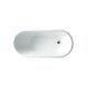 Vinnova Caserta 59" x 27.6" Soaking Bathtub 257059-BAT-WH - Image 6