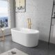 Vinnova Caserta 67" x 27.6" Soaking Bathtub 257067-BAT-WH