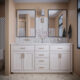 Altair Ivy 72" Double Bathroom Vanity Set in White and Carrara White Marble Countertop with Mirror 531072-WH-CA - Image 2