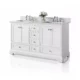 Ancerre Audrey 60" Bathroom Vanity Set in White with 24" Mirror VTSM-AUDREY-60-W-CW - Image 2
