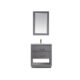 Altair Remi 30" Single Bathroom Vanity Set in Gray and Carrara White Marble Countertop with Mirror  532030-GR-CA - Image 2