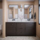 Altair Maribella 72" Double Bathroom Vanity Set in Rust Black and Carrara White Marble Countertop with Mirror  535072-RL-CA - Image 2