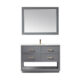 Altair Remi 48" Single Bathroom Vanity Set in Gray and Carrara White Marble Countertop with Mirror  532048-GR-CA - Image 2