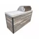 KoKoMo  Elite 6' BBQ Island With Built In BBQ Grill Drift Wood Look Siding 30 Inch Doors - Image 2