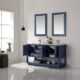 Altair Remi 60" Double Bathroom Vanity Set in Royal Blue and Carrara White Marble Countertop with Mirror  532060-RB-CA - Image 2