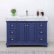 Altair Jardin 48" Single Bathroom Vanity Set in Jewelry Blue and Carrara White Marble Countertop with Mirror 539048-JB-CA - Image 4