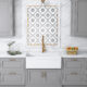 Altair Porcelain Vitreous China 30" L x 18" W Farmhouse Sink 251030-KS - Image 2