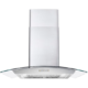Cosmo 30'' Ducted Wall Mount Range Hood in Stainless Steel with Push Button Controls, LED Lighting and Permanent Filters COS-668WRC75 - Image 5