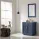 Altair Ivy 30" Single Bathroom Vanity Set in Royal Blue and Carrara White Marble Countertop with Mirror  531030-RB-CA - Image 2