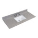 Altair 49" Mountain Gray/Polished Engineered Marble Bathroom Vanity Top with White Sink 63049-CTP-MG - Image 2
