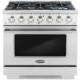 Cosmo 4-Piece, 36" Gas Range 36" Range Hood 24" Dishwasher and Refrigerator COS-4PKG-053 - Image 2