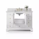Ancerre Audrey" Bathroom Vanity Set in White with 28" Mirror VTSM-AUDREY-48-W-CW-GD - Image 2