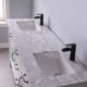 Altair Maribella 72" Double Bathroom Vanity Set in White and Carrara White Marble Countertop with Mirror  535072-WH-CA - Image 2