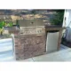 KoKoMo St. John 7'6" BBQ Island with Bar on Three Sides and 4 Burner Built In BBQ Grill - Image 2