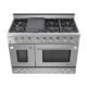 NXR 48" Stainless Steel Pro-Style Dual Fuel Range with 7.2 cu.ft. Convection Oven SCD4811 - Image 2