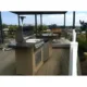 KoKoMo Fire 9' BBQ Island with 4 foot Round Bar and 4 Burner Built In BBQ Grill - Image 2