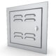 Sunstone Signature Series 12" x 12" Right Swing Utility Access Door Vented BA-VSDR12 - Image 2