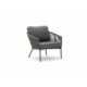 Whiteline Modern Living - Yarrow Chair and Ottoman CH1734-GRY - Image 2